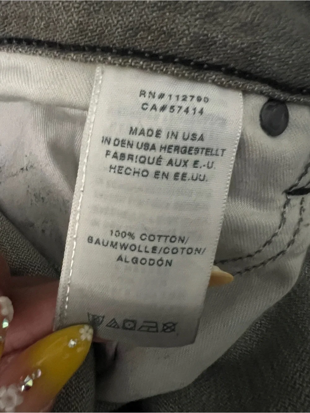True Religion Men's Washed Gray Relaxed Jeans